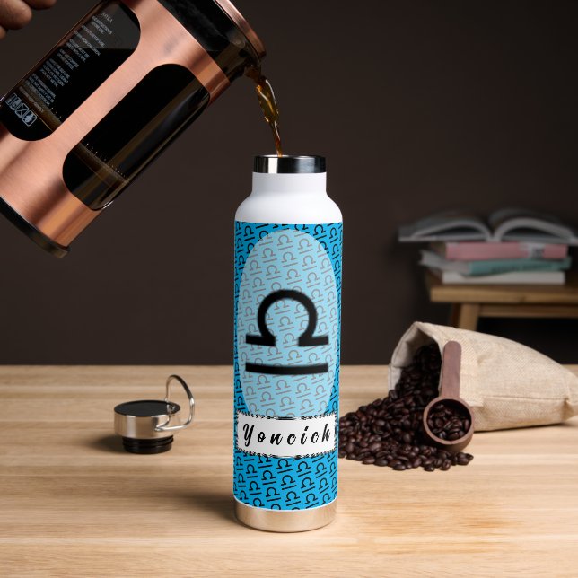 Bouteille D'eau Symbole du Zodiaque de Libra par Kenneth Yoncich (Gym)