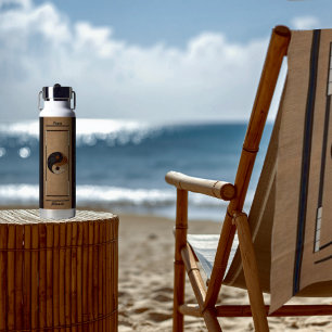 Bouteille D'eau Symbole élégant et unique de Yin Yang en bambou Ze