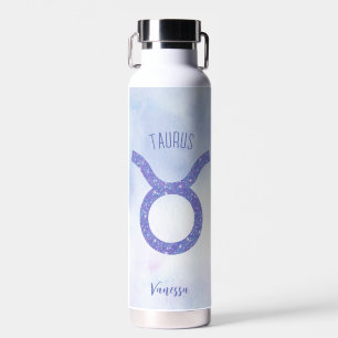 Bouteille D'eau Sympathique Taurus Astrologie Signe Personnalisé V