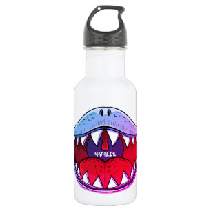 Bouteille D'eau T-rex Dinosaur Bouche Enfants Caricature Nom rose