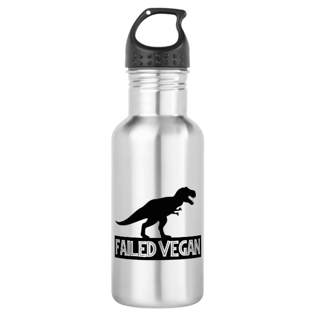 Bouteille D'eau T-Rex Vegan ayant échoué (Devant)