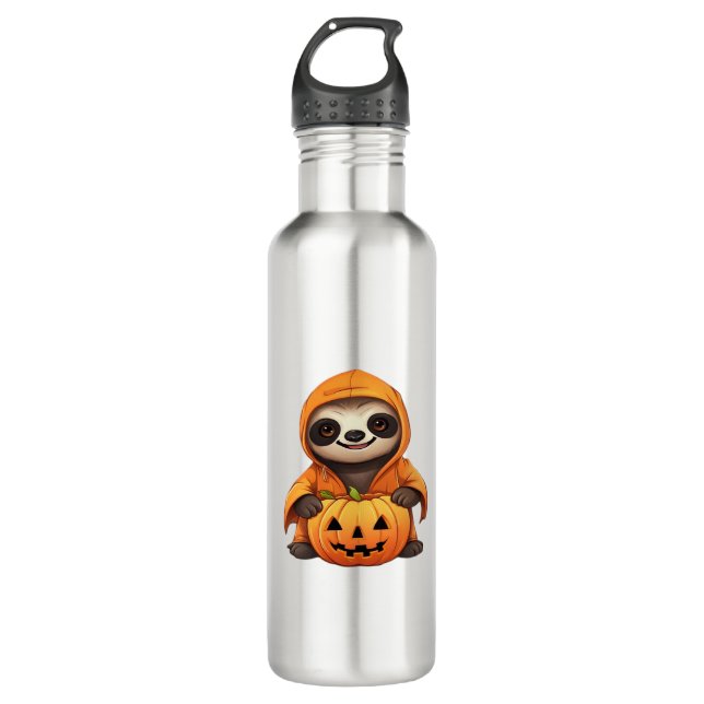 Bouteille D'eau T-shirt classique Halloween Slote Sloth (Devant)