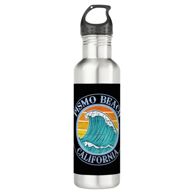 Bouteille D'eau T-Shirt pour surfeurs de Pismo Beach en Californie (Devant)