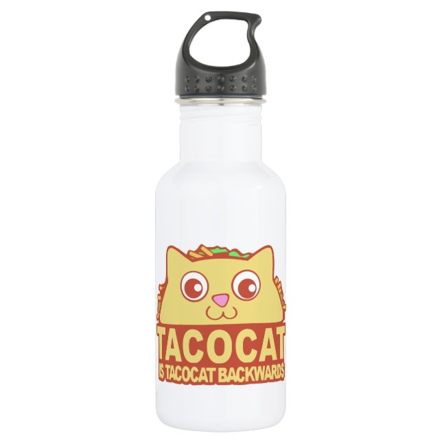 Bouteille D'eau Tacocat à l'envers II (Devant)
