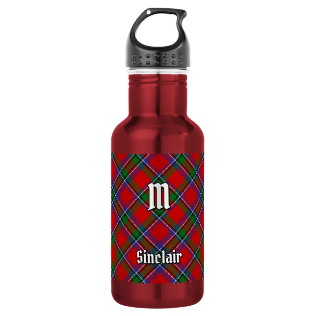 Bouteille D'eau Tartan du clan Sinclair (Devant)