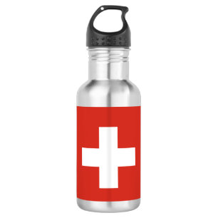 Bouteille D'eau Tasse à papier drapeau suisse