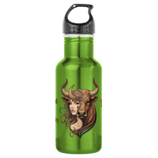 Bouteille D'eau Taurus Sign Astrology Design Spiritual Reusable