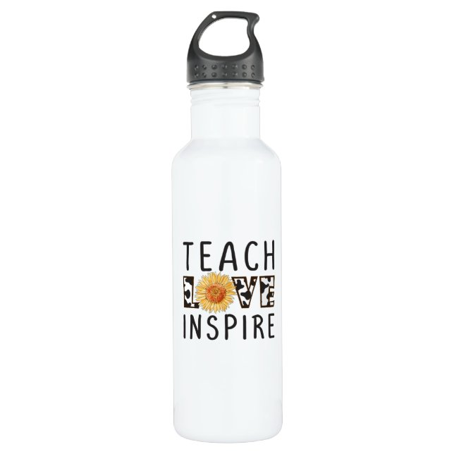 Bouteille D'eau Teach Love Inspire (Devant)