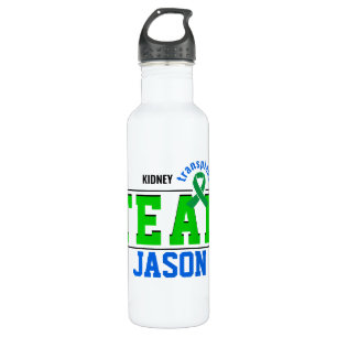 Bouteille D'eau Team Transplant Sport Green Ribbon personnalisable