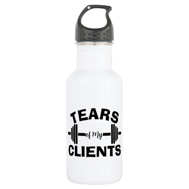 Bouteille D'eau Tears of My Clients Personal Trainer Cadeau (Devant)