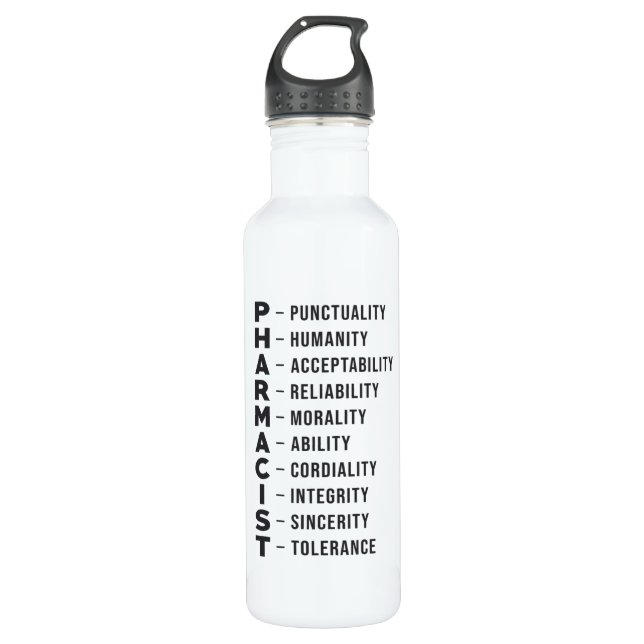 Bouteille D'eau Technicien en pharmacie Tech Pharmacist Medicine (Devant)