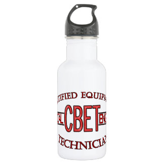 BOUTEILLE D'EAU TECHNOLOGIE DE LOGO DE GÉNIE BIOMÉDICALE DE LA CBE