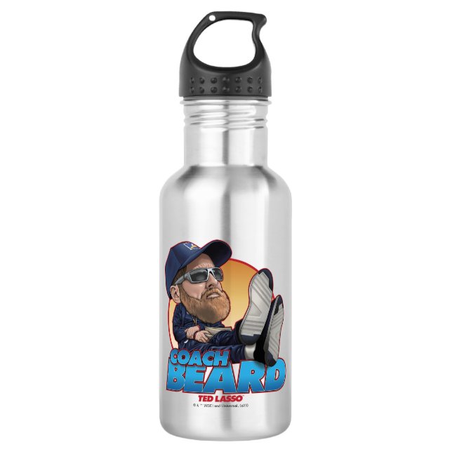 Bouteille D'eau Ted Lasso | Coach Beard Bobblehead (Devant)