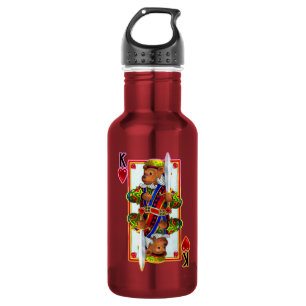 Bouteille D'eau Teddy Bear Roi des Coeurs