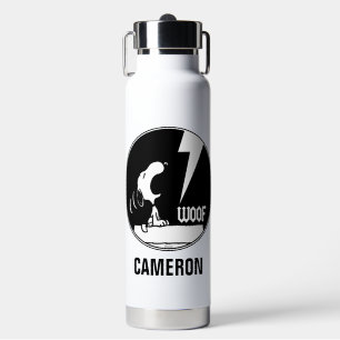 Bouteille D'eau Tee - shirt   Snoopy Howling   Ajouter Votre Nom