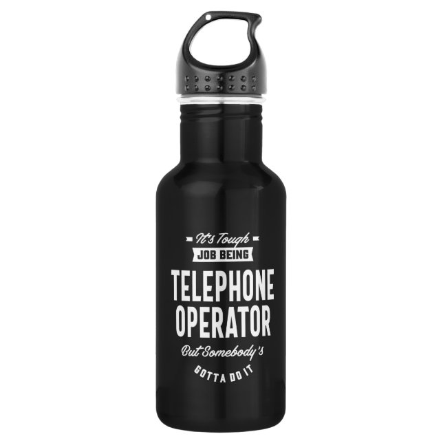 Bouteille D'eau Téléphone Opérateur Titre du poste Cadeau (Devant)