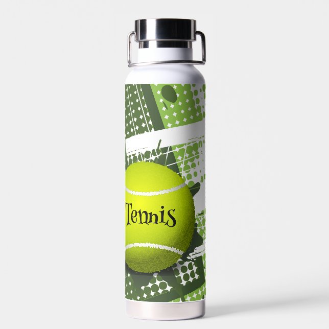 Bouteille D'eau Tennis Design Thor Cuivre Vacuum Isolé (Arrière)