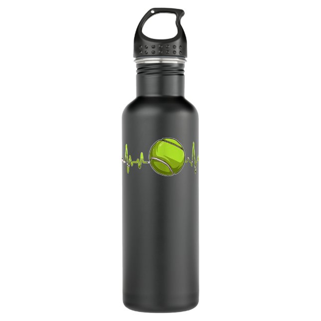 Bouteille D'eau Tennis Heartbeat Love Heart Player (Devant)
