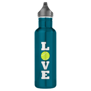 Bouteille D'eau Tennis vertical LOVE Tennis Joueur ou Coach Sports