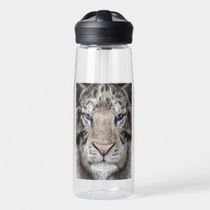 Bouteille D'eau Tête de Tigre Blanc Esthétique Faunique