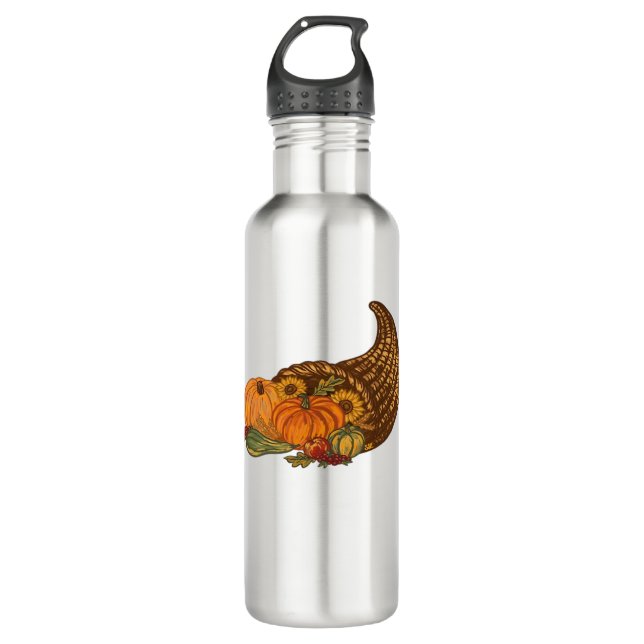 Bouteille D'eau Thanksgiving Cornucopia Classic T-Shirt (Devant)