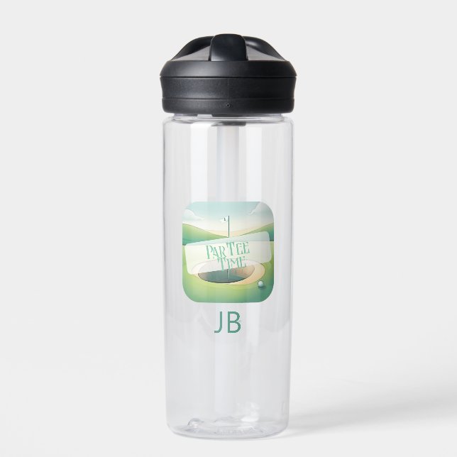 Bouteille D'eau Thème de golf Monogramme Par-Tee (Extérieur)