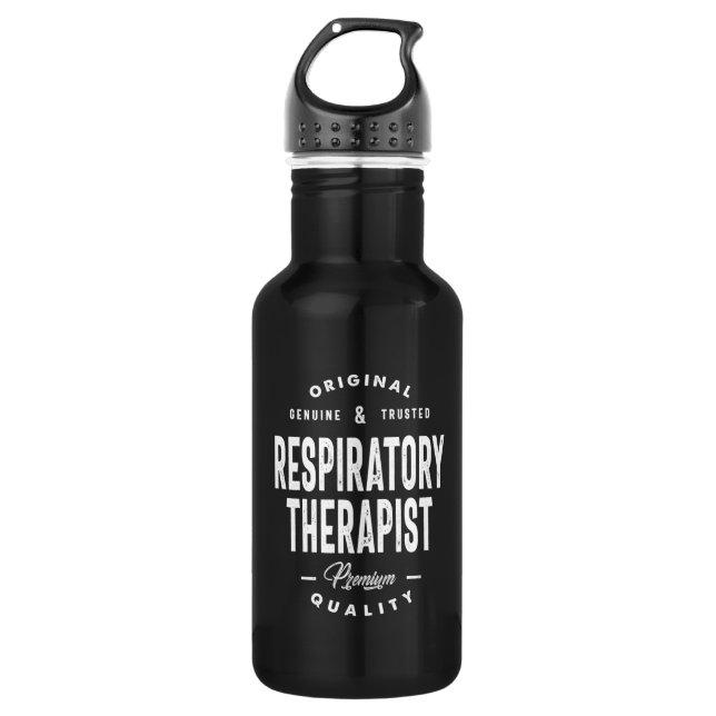Bouteille D'eau Thérapeute respiratoire Titre du poste Cadeau (Devant)