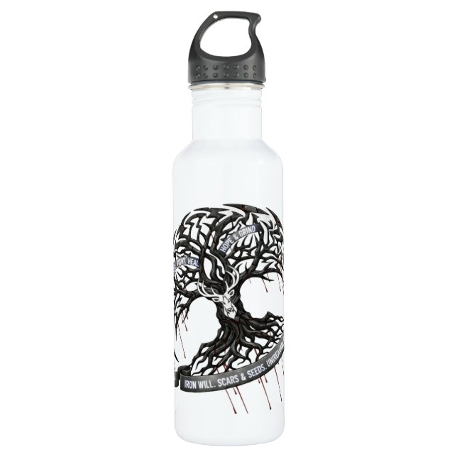 Bouteille D'eau Thermal Tumbler Strength Through Pain motivation  (Devant)