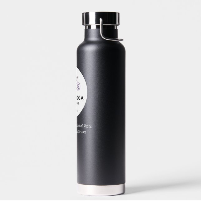 Bouteille d'eau thermique noire CYC (Gauche)