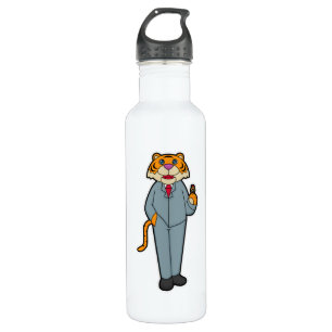 Bouteille D'eau Tiger as Groom with Wedding ring