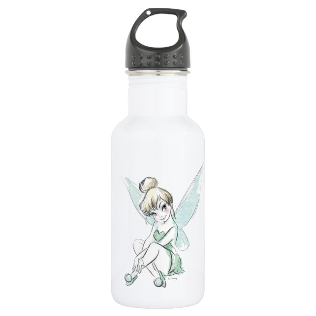 Bouteille D'eau Tinker Bell | Pastel assis (Devant)