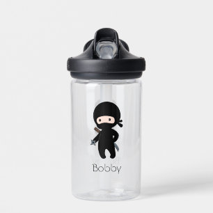 Bouteille D'eau Tiny Ninja tenant l'étoile à lancer