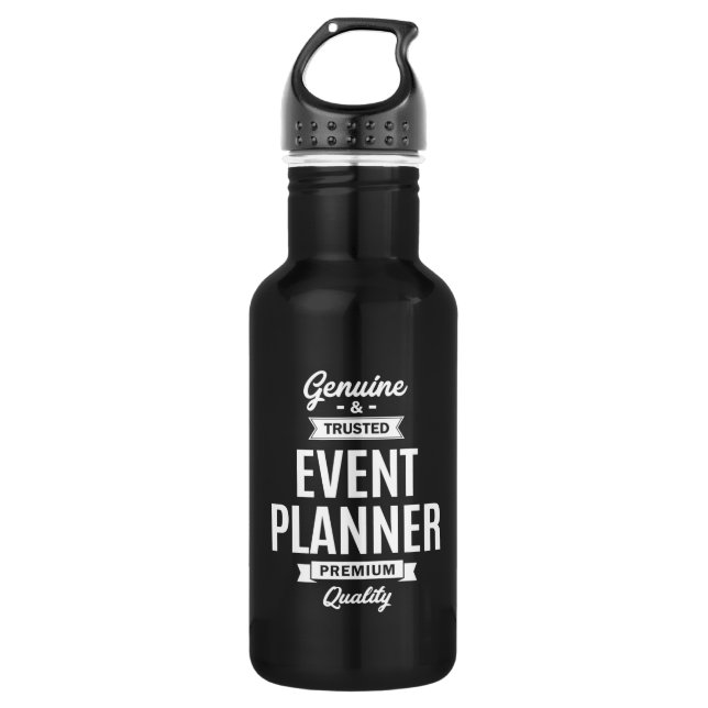 Bouteille D'eau Titre du travail du planificateur d'événements (Devant)