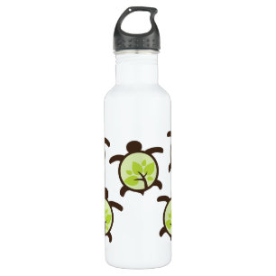 Bouteille D'eau Tortues Planète organique Aluminium