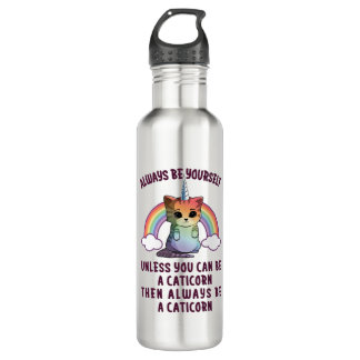 Bouteille D'eau Toujours être Caticorn Girls Women Cat Unicorn