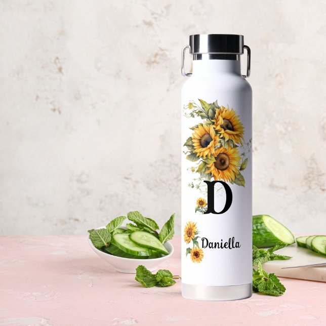Bouteille D'eau Tournesol moderne personnalisé (Créateur téléchargé)