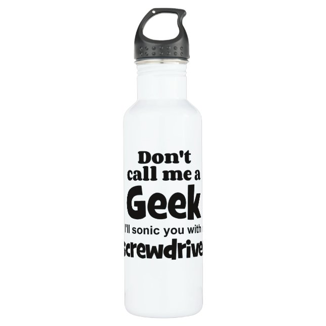 Bouteille D'eau tournevis geek bf (Devant)
