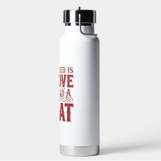 Bouteille D'eau Tout ce dont j'ai besoin est l'amour et un chat Vi
