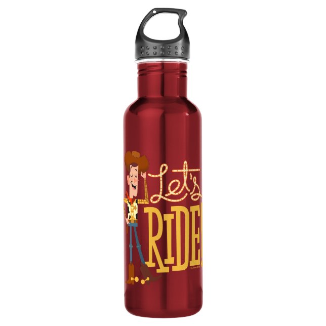 Bouteille D'eau Toy Story 4| Illustration de Woody "Ride" (Devant)
