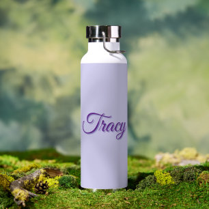 Bouteille D'eau Tracy Filles Nom En Violet,