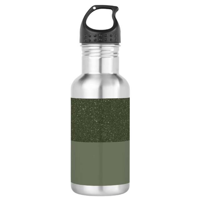 Bouteille d'eau tranchée verte de mousse texturée  (Devant)