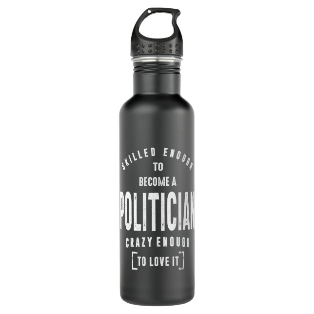 Bouteille D'eau Travail politique Titre de l'emploi cadeau (Devant)