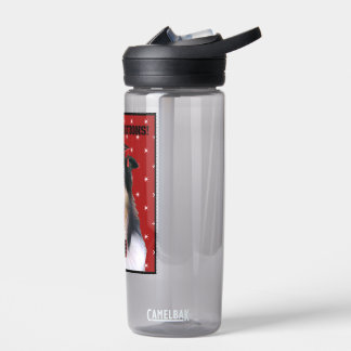 Bouteille D'eau Tri Collie en toque de remise de diplôme