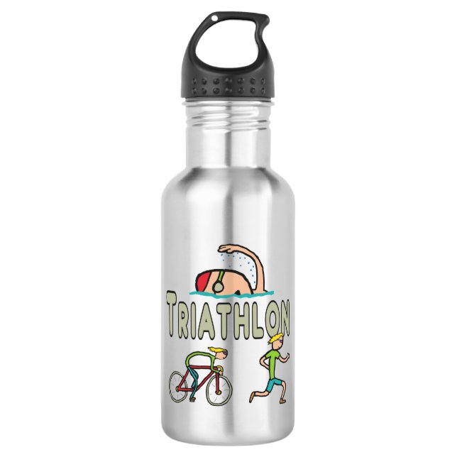 Bouteille D'eau Triathlon (Devant)