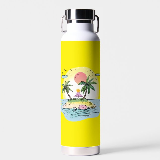 Bouteille D'eau Tropical Island Sunset Drinkware (Avant)