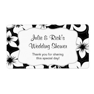 Bouteille d'eau tropicale noire - customisez-la !