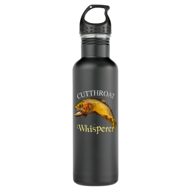 Bouteille D'eau Truite cutthroat Whisperer Dark (Devant)