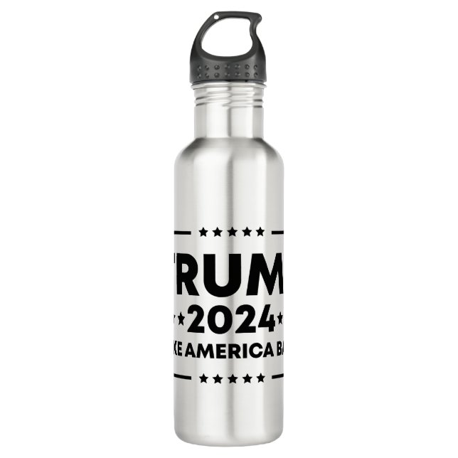 Bouteille D'eau Trump 2024 : Trump et l'Amérique (Devant)