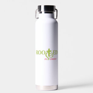Bouteille D'eau Tumbler de foi ancré dans le Christ Citation