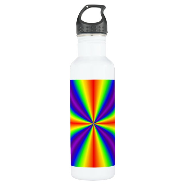 Bouteille D'eau Tumbler en verre arc-en-ciel (Devant)